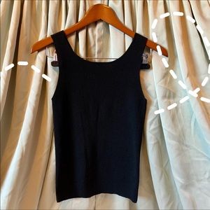 Black Knit Tank Top from Bar III